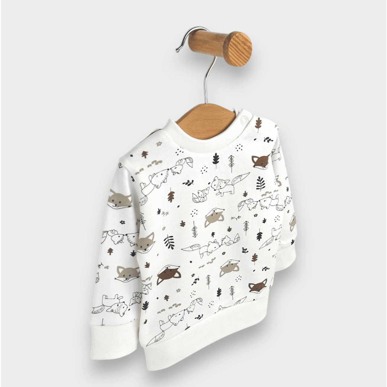 Set de 2 jucării Style Rainy Baby cu model vulpi 62-92 cm, culoare migdală