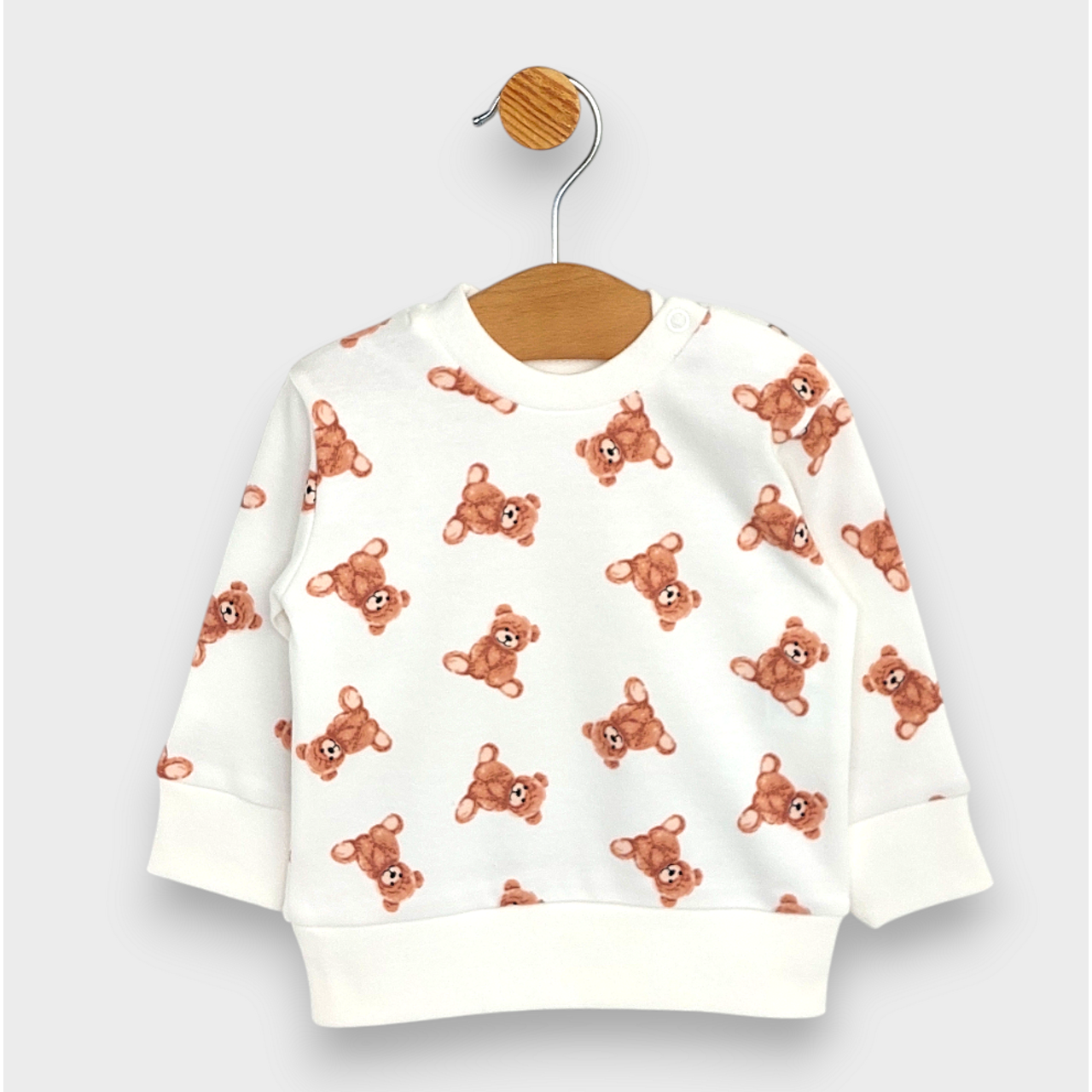 Бебешки Комплект От 2 Части Мече 62 92 См. Крем Rainy