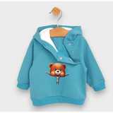 Set de 2 ursuleți de pluș Rainy Baby cu fermoar 62-92 cm. Lemn de pin