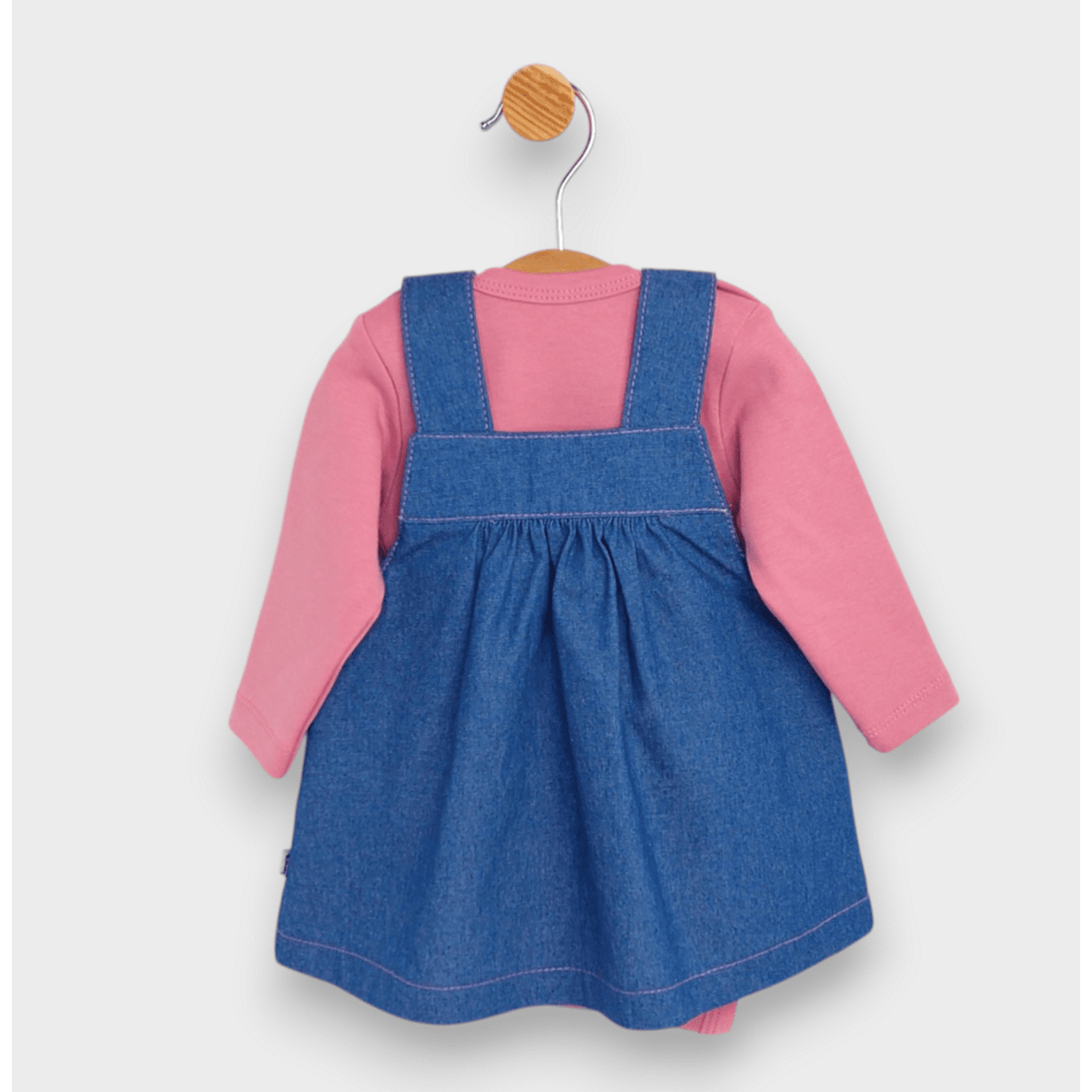 Rainy Бебешки Комплект От 2 Части Панделка С Уши 62-92 См. Роза