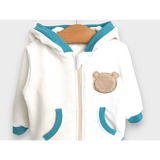 Set de 2 ursuleți de pluș Rainy Baby 62-92 cm. Ecru/Pin