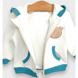 Set de 2 ursuleți de pluș Rainy Baby 62-92 cm. Ecru/Pin