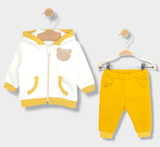 Set Rainy Baby de 2 piese Ursuleț de pluș 62-92 cm, muștar