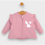 Rainy Бебешки Комплект От 3 Части Зайче 62-92 См. Пепел От Рози