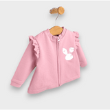 Rainy Бебешки Комплект От 3 Части Зайче 62-92 См. Пепел От Рози