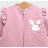 Rainy Бебешки Комплект От 3 Части Зайче 62-92 См. Пепел От Рози