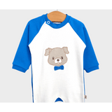 Set de scris Rainy Baby cu 8 piese Hello Dog, culoare cobalt