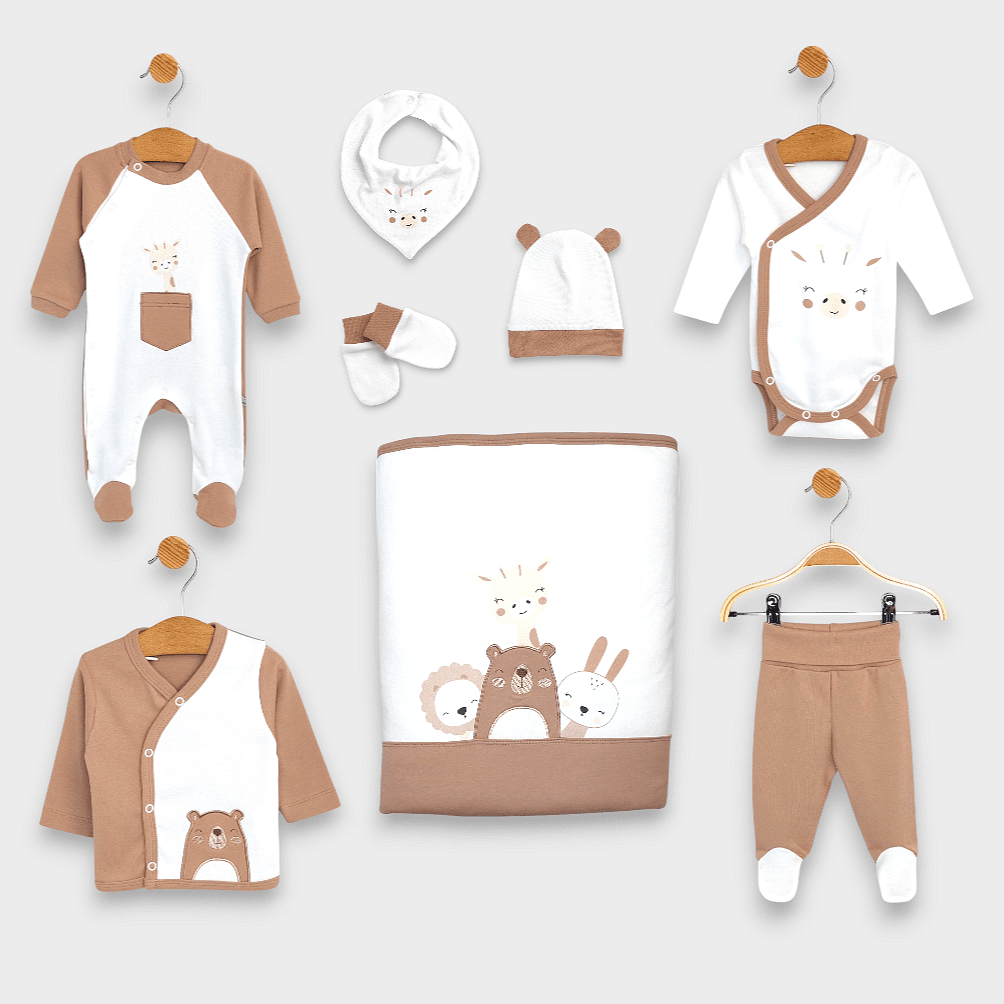 Set de scris Rainy Baby cu 8 piese Winnie the Pooh și prietenii