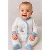 Бебешки Комплект За Изписване 8ч. Слончета Син Rainy