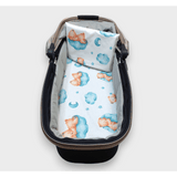 Rainy Бебешки комплект за количка 2 части Мече на облак резеда