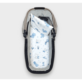 Rainy Бебешки комплект за количка 2 части Мече с букви син