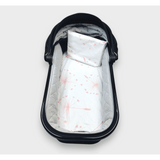 Rainy Бебешки Комплект За Количка 2 Части Розови Глухарчета-Екрю