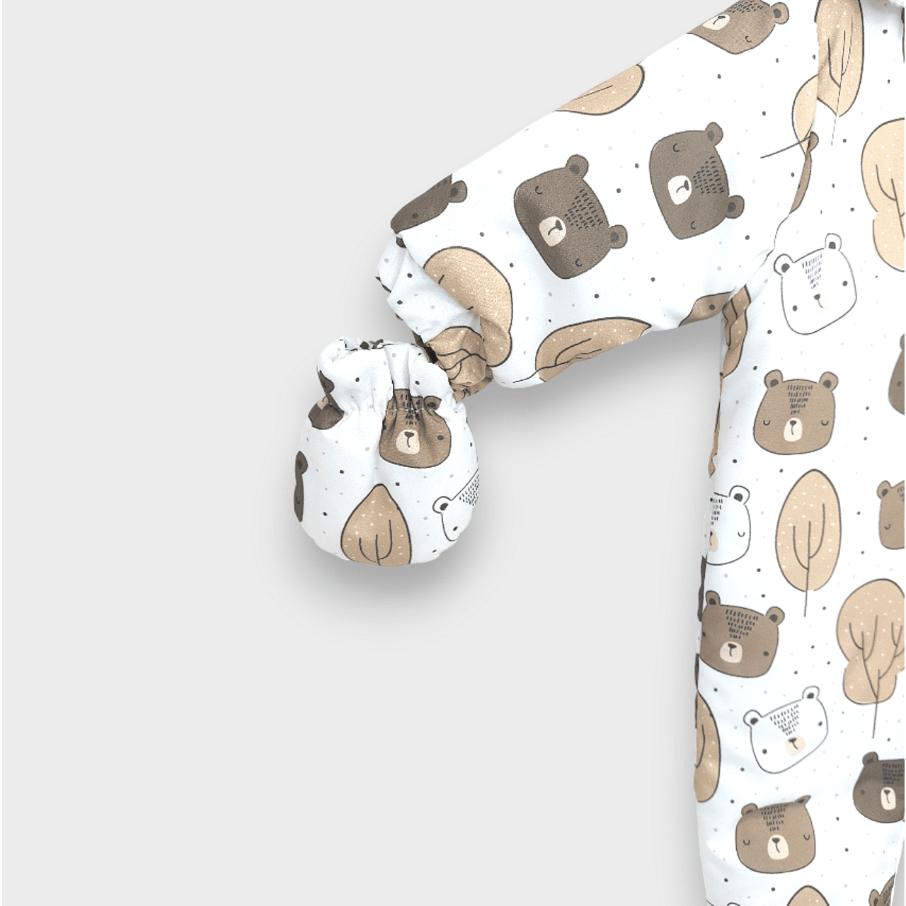 Бебешки Космонавт Bears And Trees 56 86 См. Бял Rainy