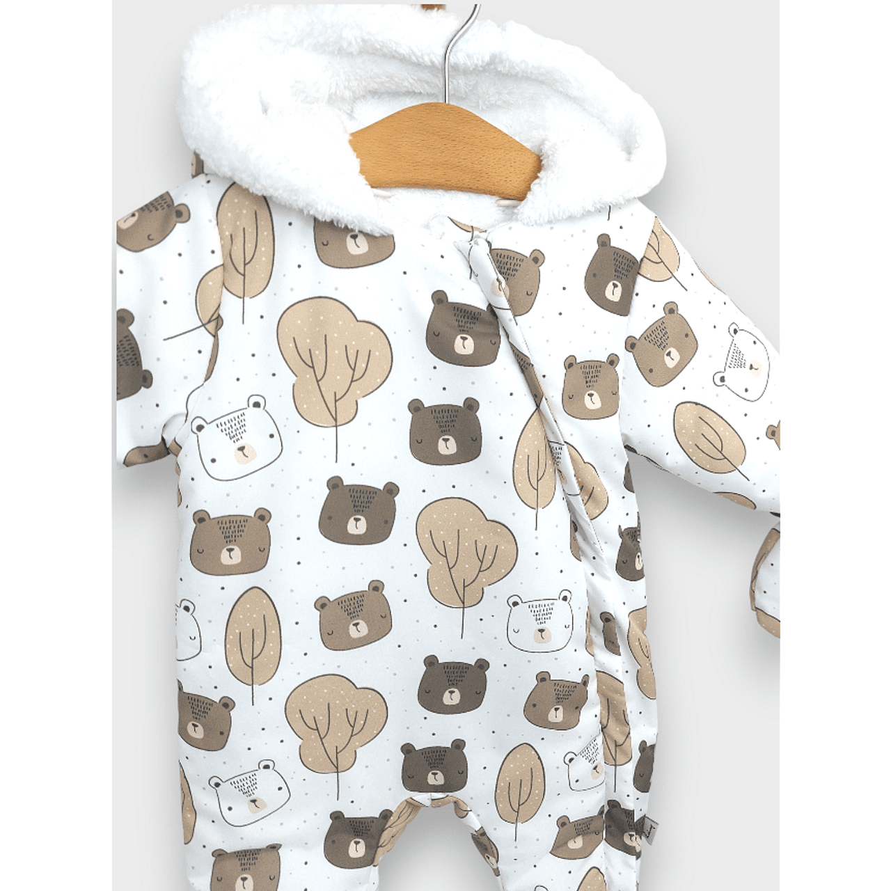 Бебешки Космонавт Bears And Trees 56 86 См. Бял Rainy