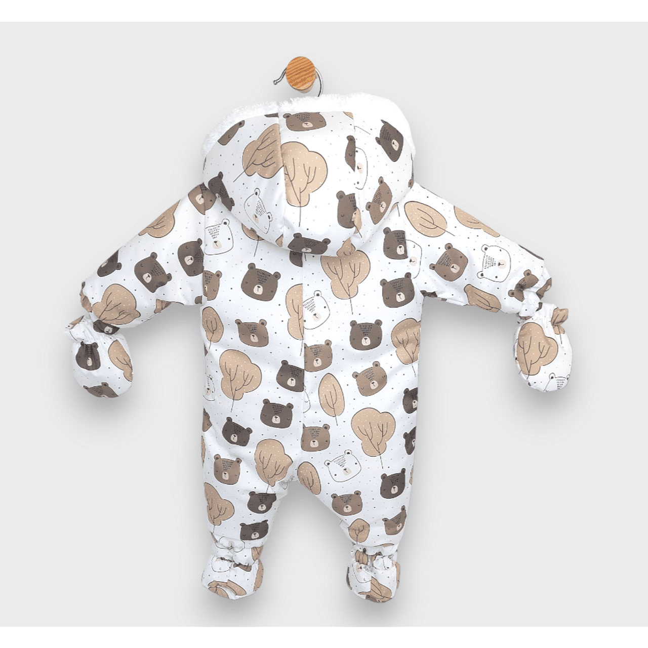 Бебешки Космонавт Bears And Trees 56 86 См. Бял Rainy