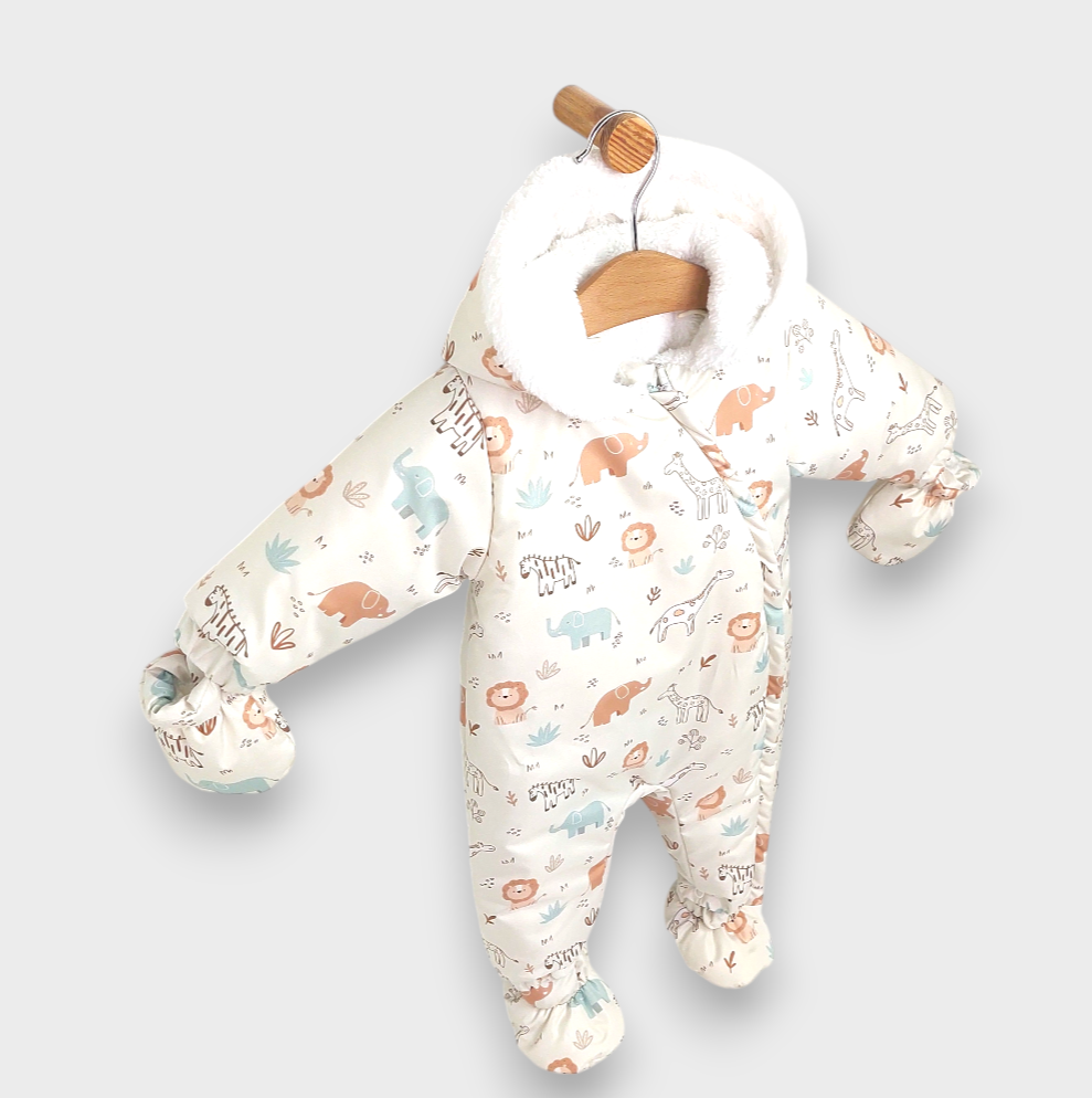 Бебешки Космонавт Little Animals 56 86 См. Екрю Rainy