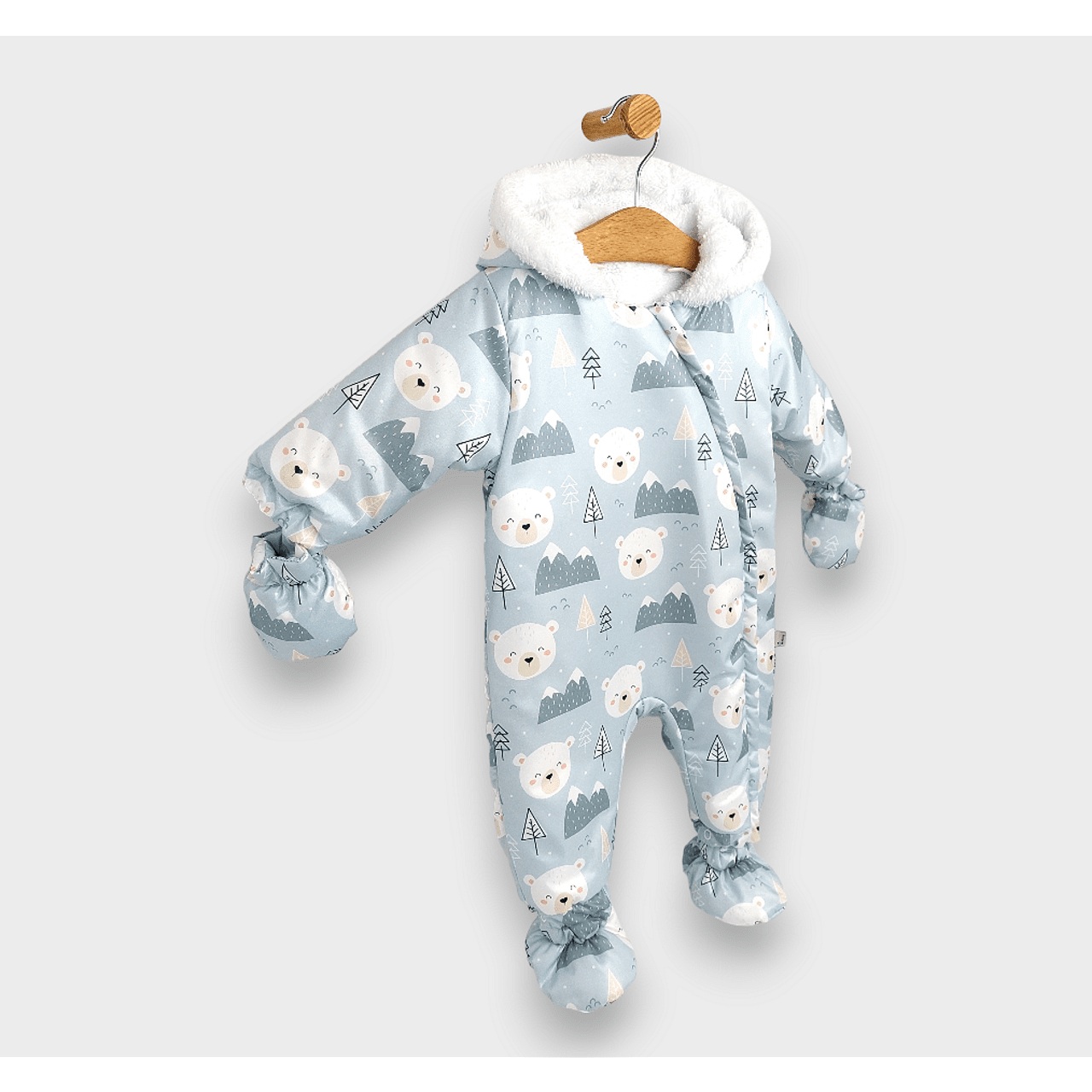 Jucărie ploioasă cu pui de astronaut, ursuleți polari, 56 - 86 cm, verde