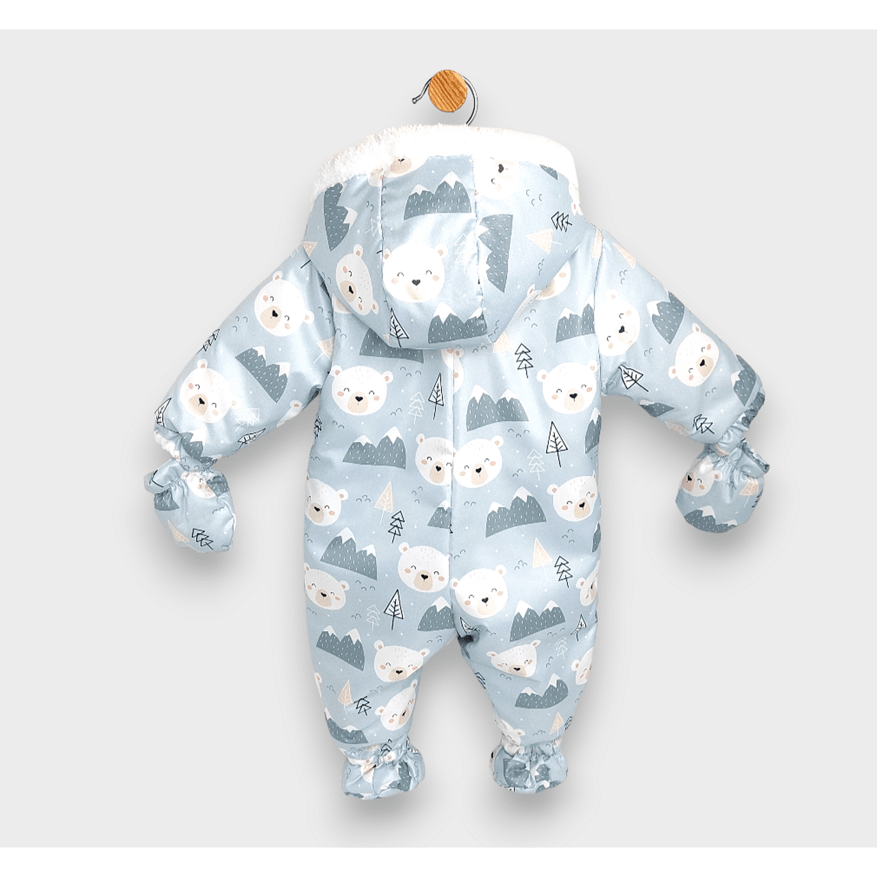 Jucărie ploioasă cu pui de astronaut, ursuleți polari, 56 - 86 cm, verde