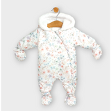 Бебешки Космонавт Flowers 56 86 См. Бял Rainy