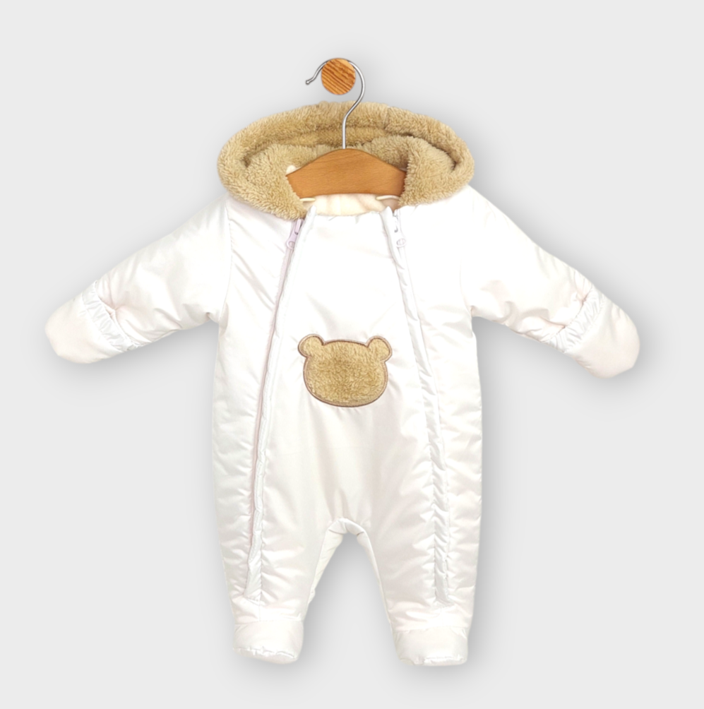 Бебешки Космонавт Пухено Мече 56 86 См. Бял Rainy