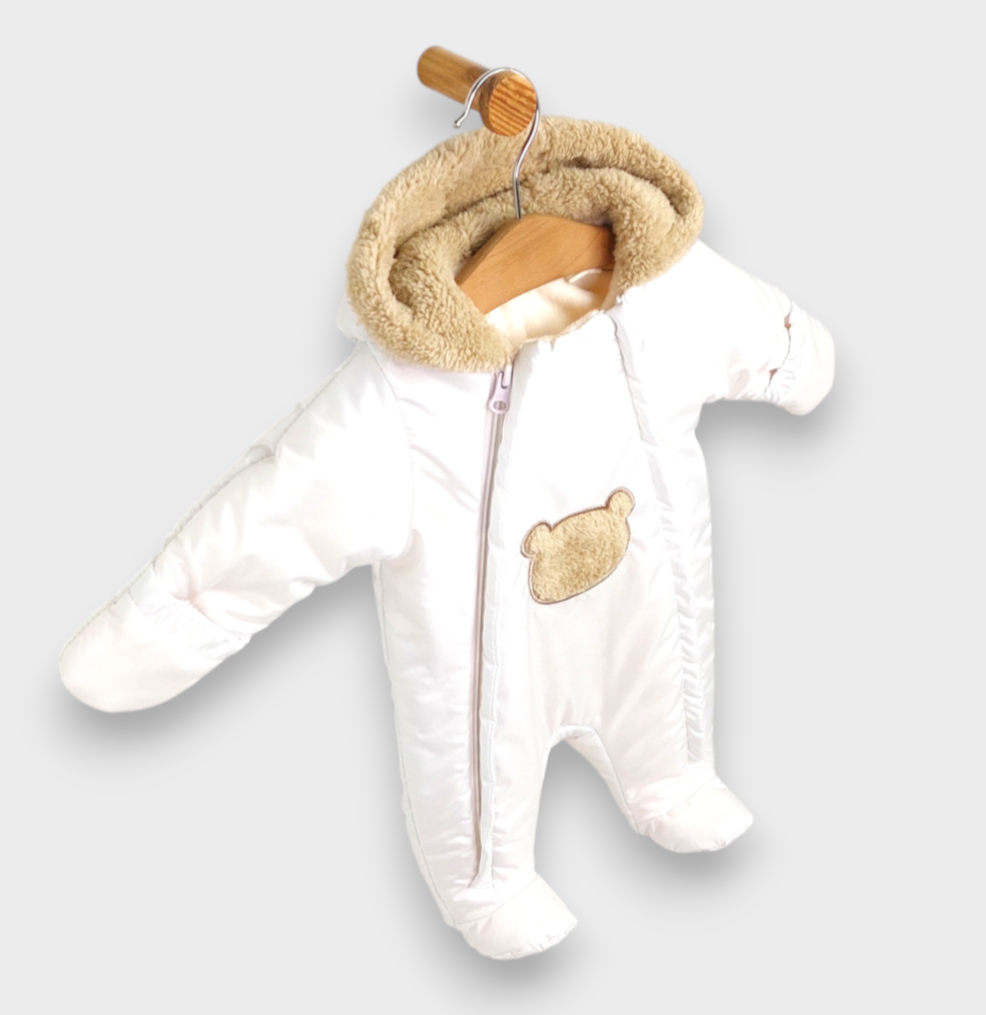 Бебешки Космонавт Пухено Мече 56 86 См. Бял Rainy