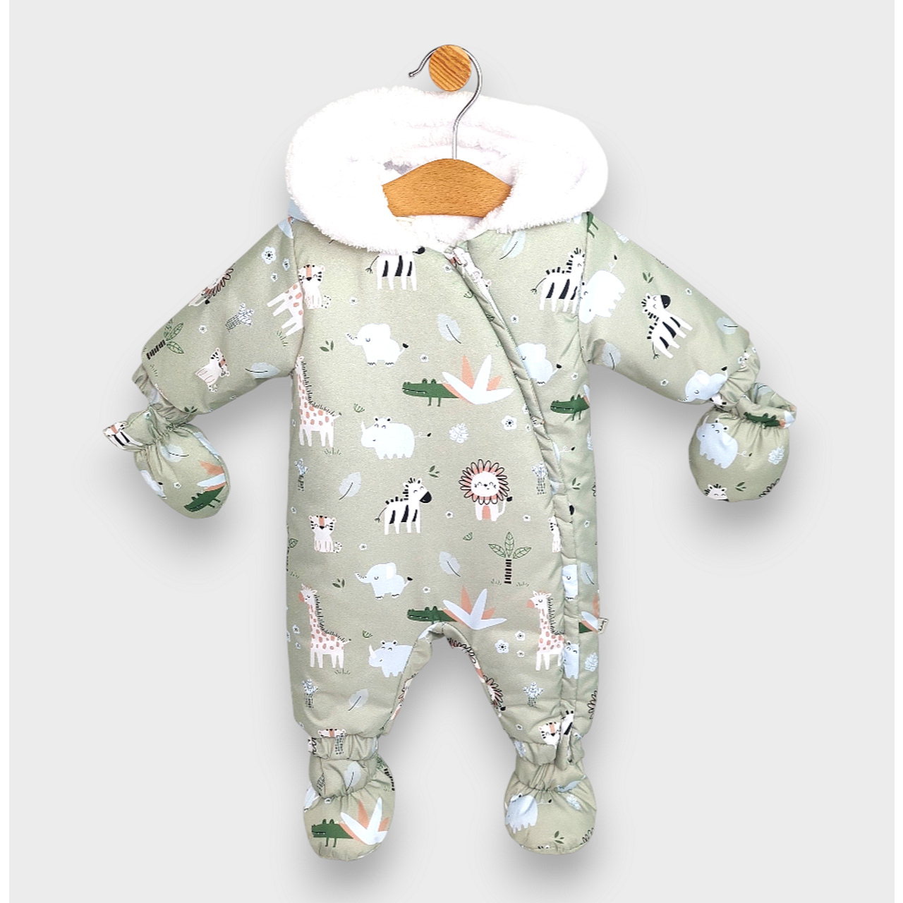 Бебешки Космонавт Safari 56 86 См. Зелен Rainy