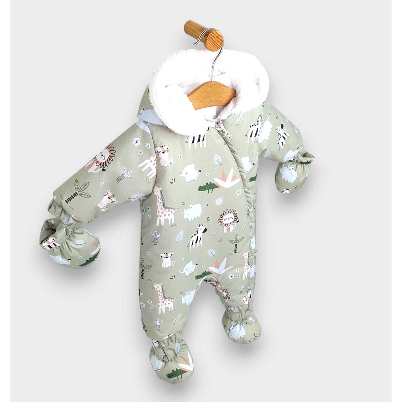 Бебешки Космонавт Safari 56 86 См. Зелен Rainy