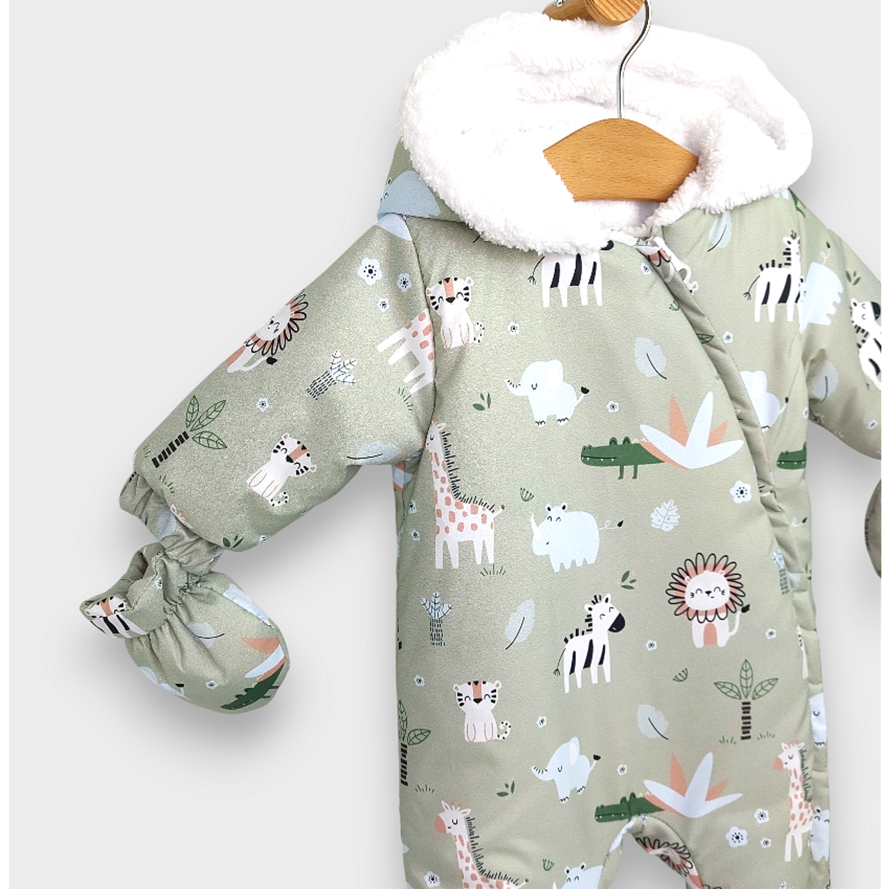 Бебешки Космонавт Safari 56 86 См. Зелен Rainy