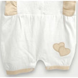 Rainy Premium Бебешки Ленен Гащеризон С Харбали 56-80См. Сърца