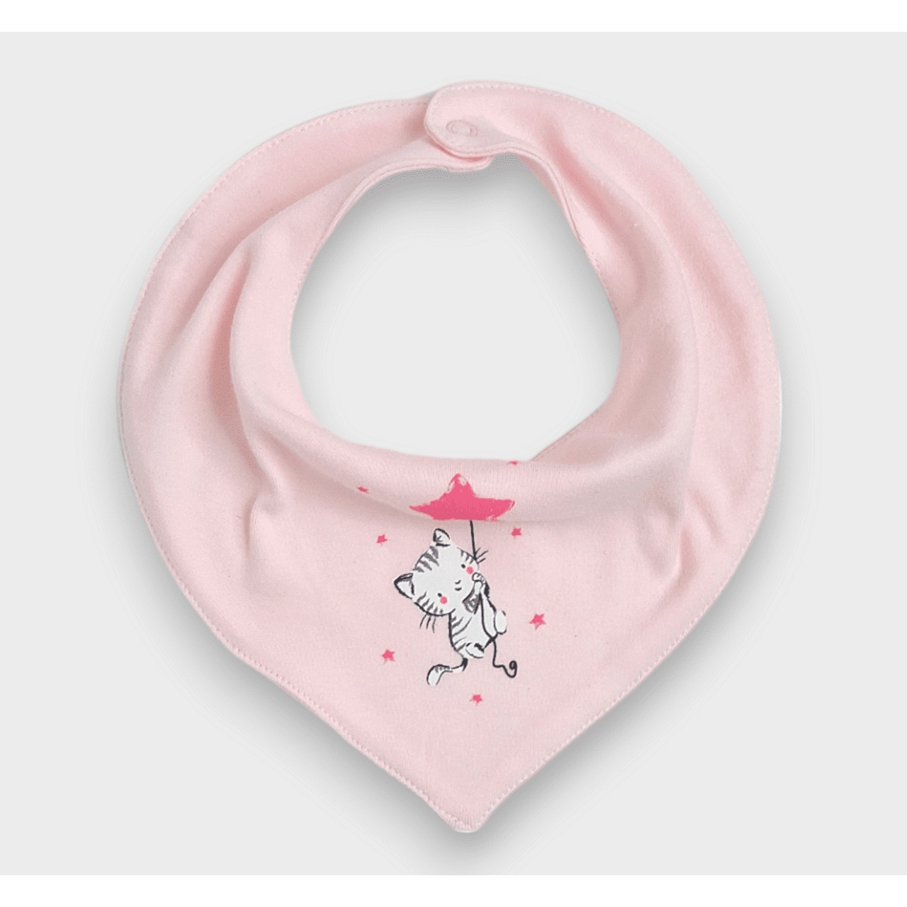 Bavetă Rainy Baby - Bandana cu pisică și stea