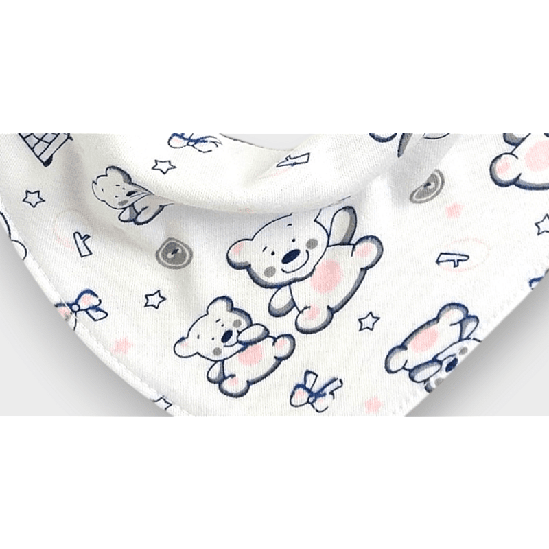 Bavetă Rainy Baby - Bandana Ursuleț Roz