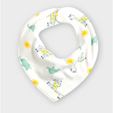 Bavetă Rainy pentru bebeluși - Bandana Girafă și Elefant
