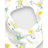 Bavetă Rainy pentru bebeluși - Bandana Girafă și Elefant