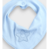 Bavetă ploioasă pentru bebeluși cu stea și ursuleț de pluș