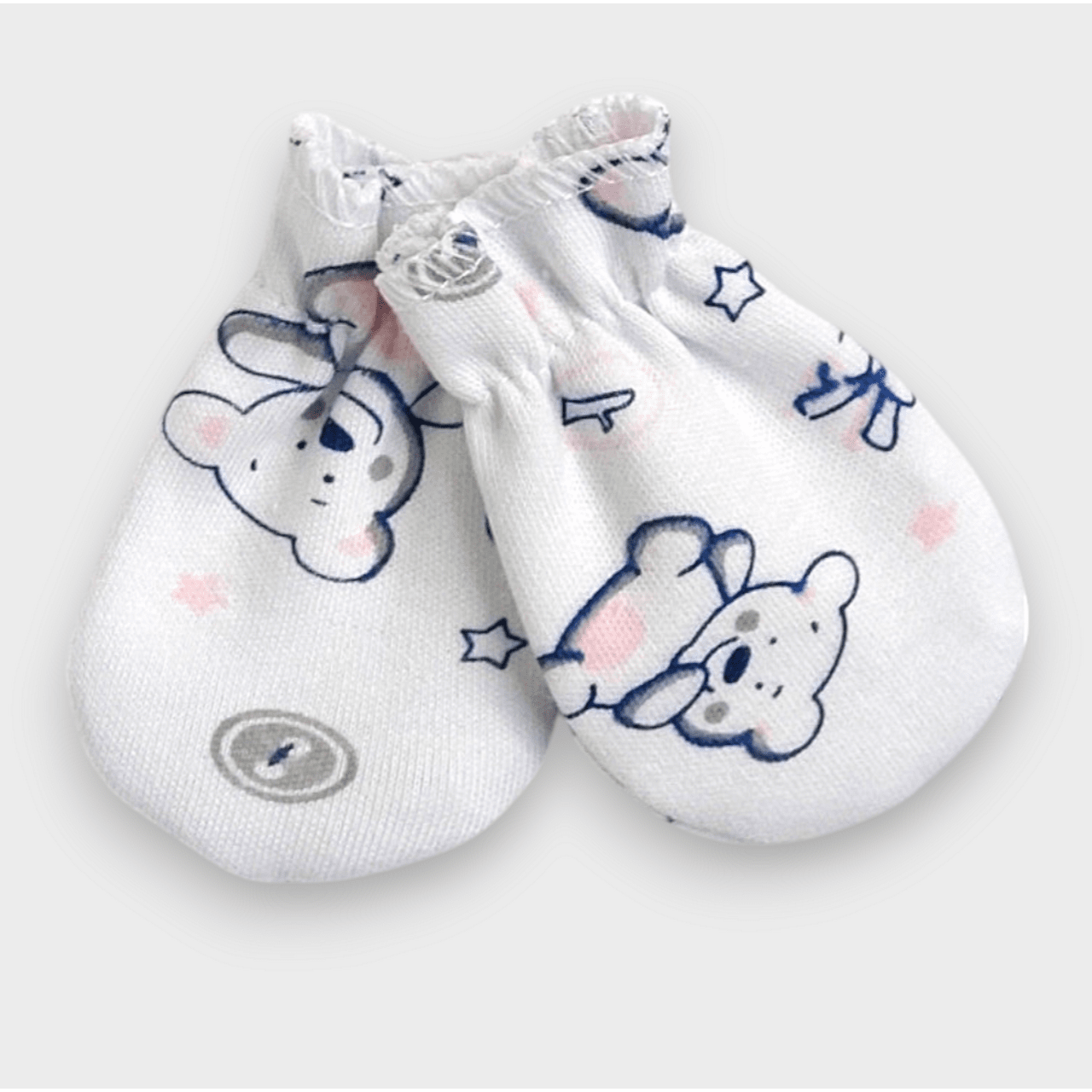 Mănuși de ploaie pentru bebeluși cu ursuleț elastic roz