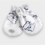 Mănuși de ploaie pentru bebeluși cu ursuleț elastic roz