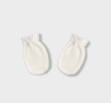 Mănuși de ploaie pentru bebeluși cu elastic ecru