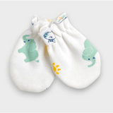 Mănuși de ploaie pentru bebeluși cu elastic girafă și elefant