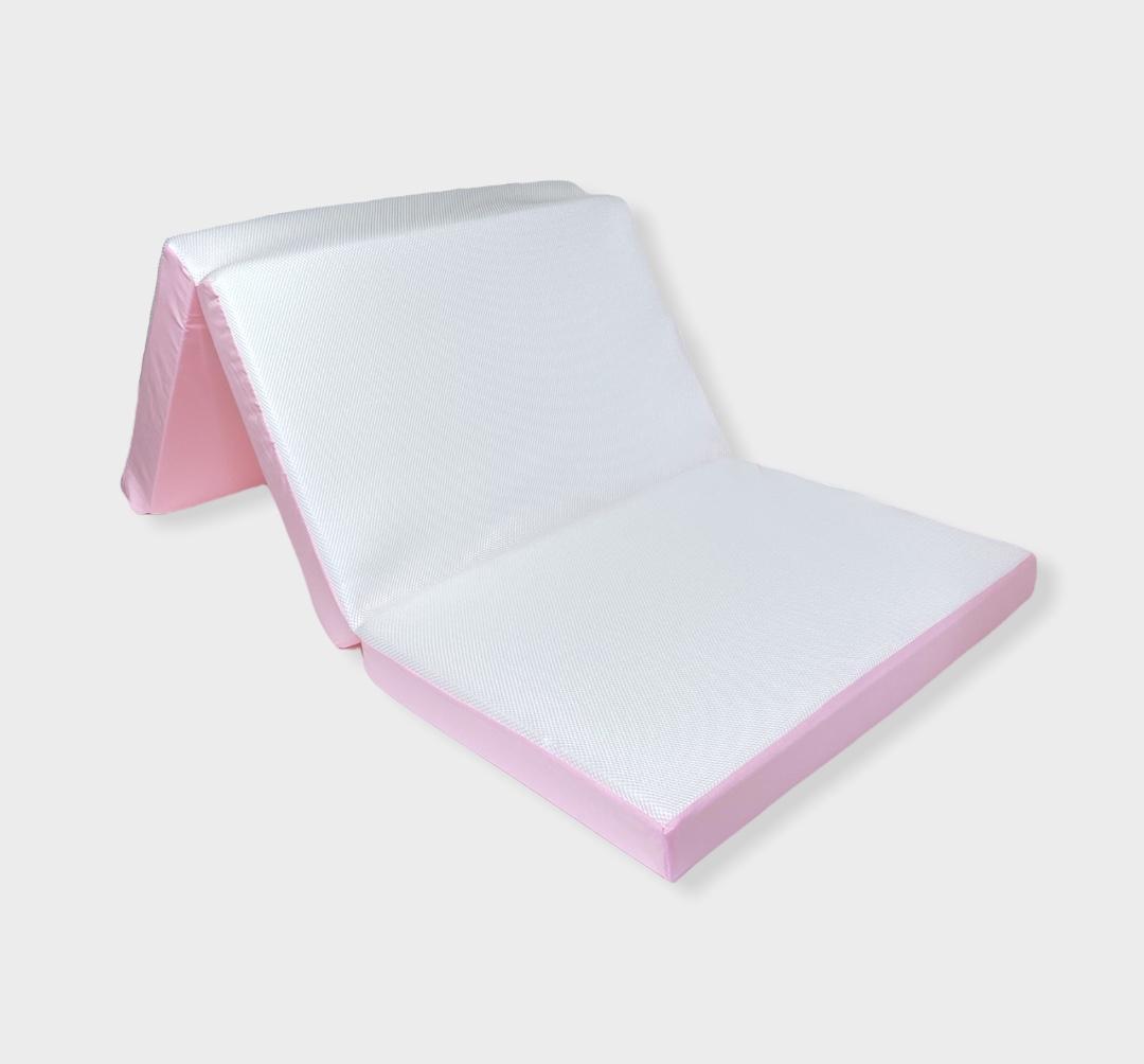 Rainy Бебешки Сгъваем Матрак 3D Розов