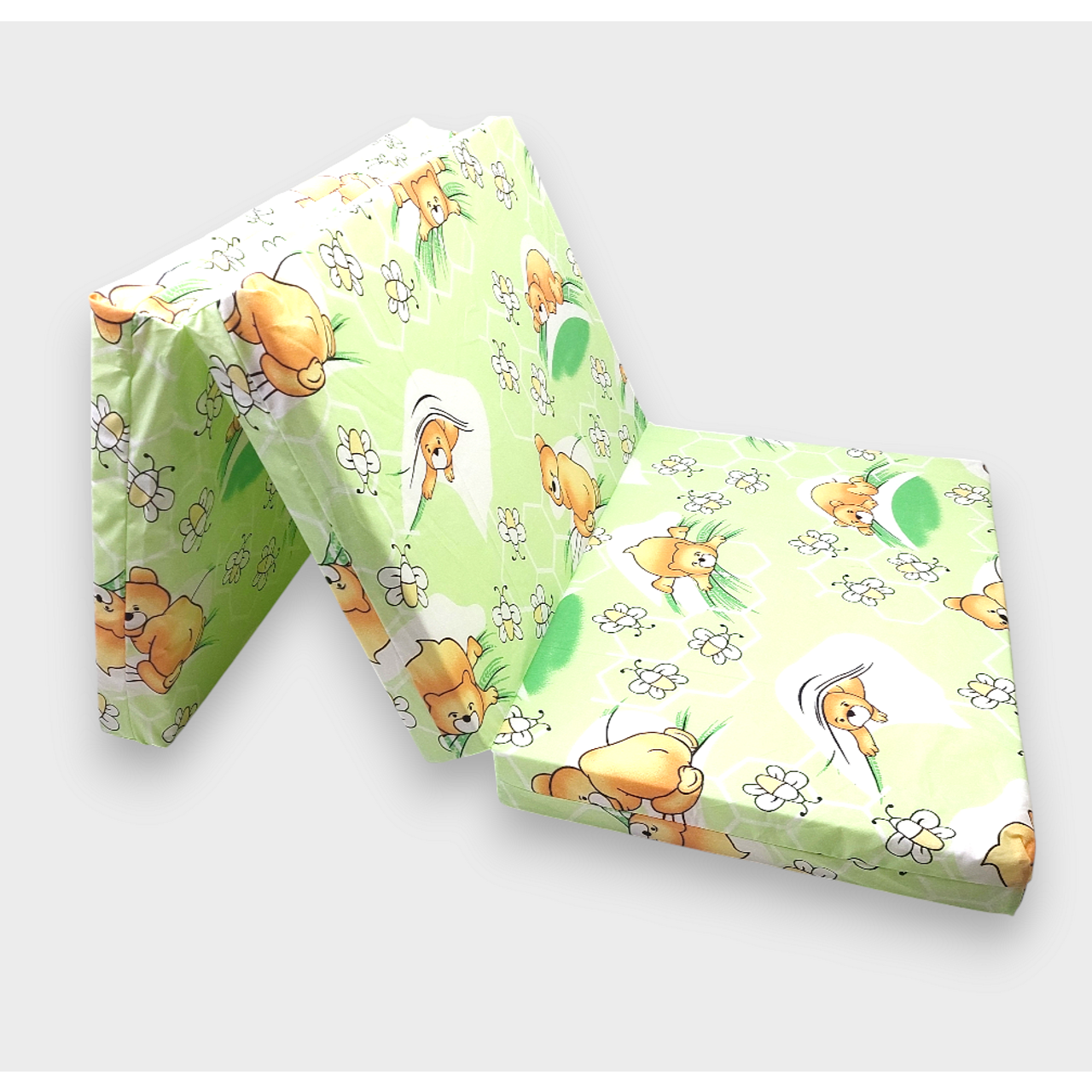 Бебешки Сгъваем Матрак 60х120 См. Мече С Пчелички Rainy