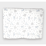 Saltea pliabilă Rainy Baby Cosmos Rainy Baby 60x120 cm. Zebre și elefanți albaștri”