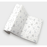 Saltea pliabilă Rainy Baby Cosmos Rainy Baby 60x120 cm. Zebre și elefanți albaștri”