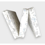 Saltea pliabilă Rainy Baby Cosmos Rainy Baby 60x120 cm. Zebre și elefanți albaștri”