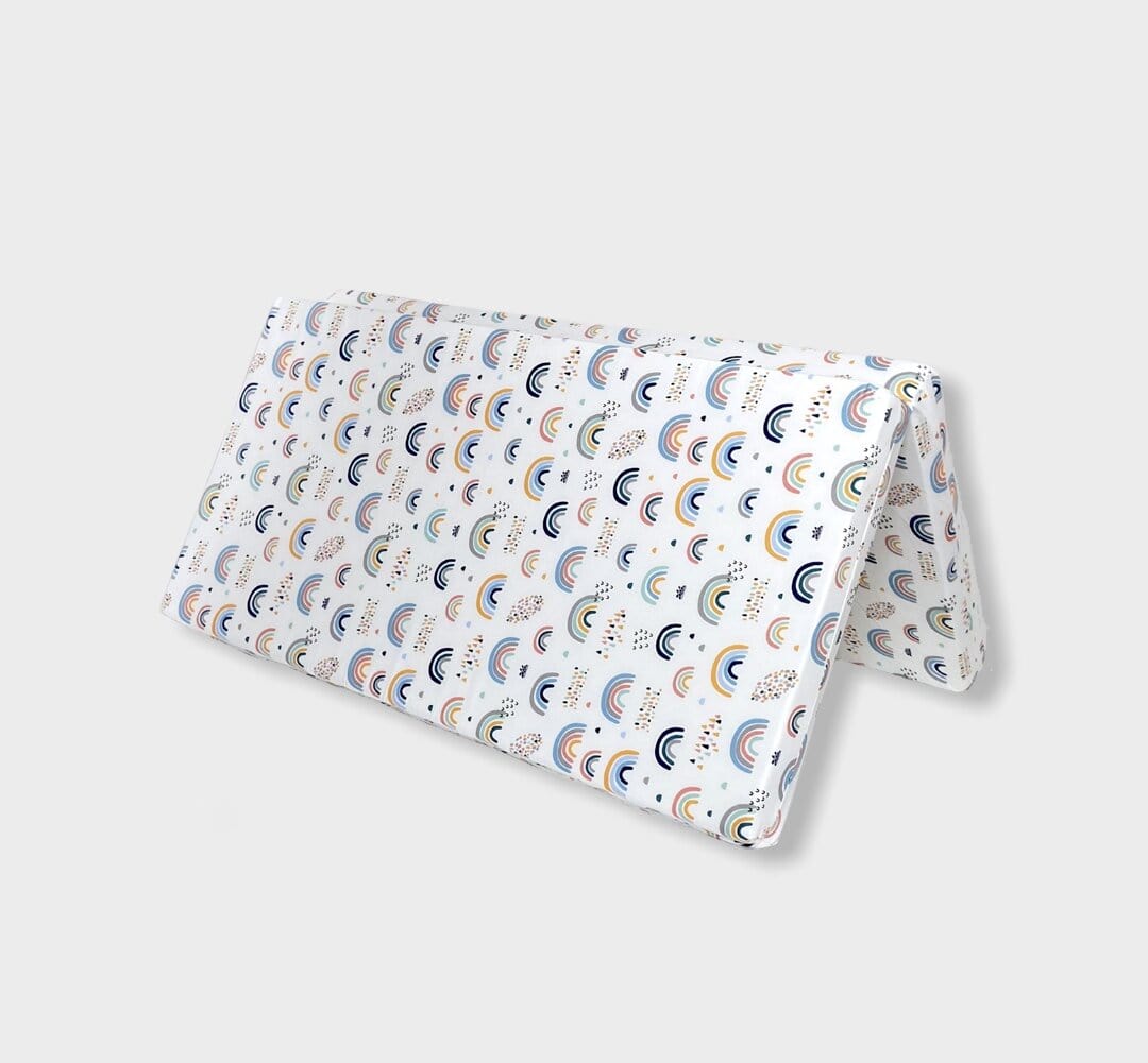 Rainy Бебешки сгъваем матрак 90х90 см шарени дъги