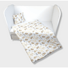Set de lenjerie de pat Rainy Baby 3 piese 60x120 cm. Ursuleț de pluș cu baloane