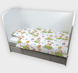 Set de lenjerie de pat Rainy Baby 3 piese 60x120 cm. Srnichki