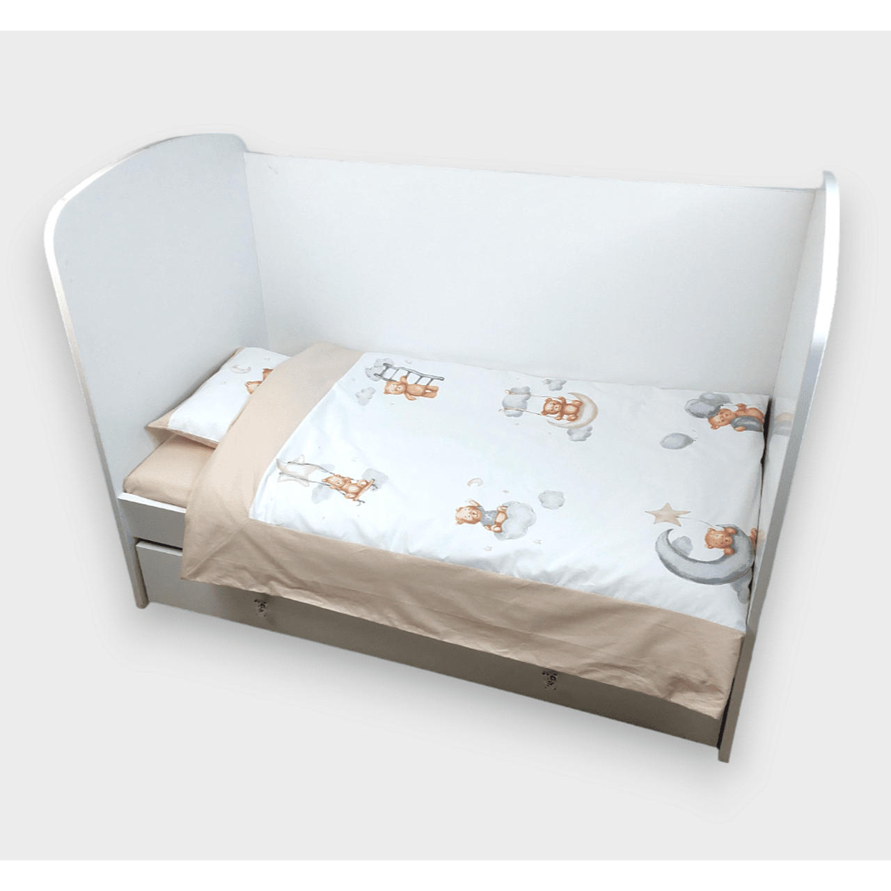 Rainy Бебешки Спален Комплект 3 Части Baby Bear One Size Бежов