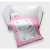 Set de lenjerie de pat Rainy Baby 3 piese, ursuleț, mărime universală, roz