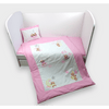 Set de lenjerie de pat Rainy Baby 3 piese, ursuleț, mărime universală, roz