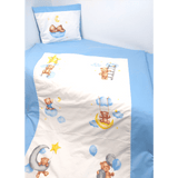 Set de lenjerie de pat Rainy Baby 3 piese Baby Bear mărime universală albastru
